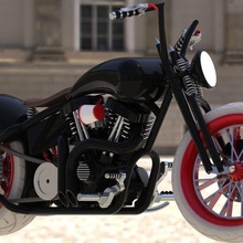 motocicleta Móvel quebra cabeças montagem destacável moto Steampunk passeio perseverança lowrider personalizadas rodas funcional mecânica comprador flex Davidson evo Harley 3d print model - Mito3D
