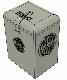 motorcycle battery case box lucas 3d print model - Mito3D