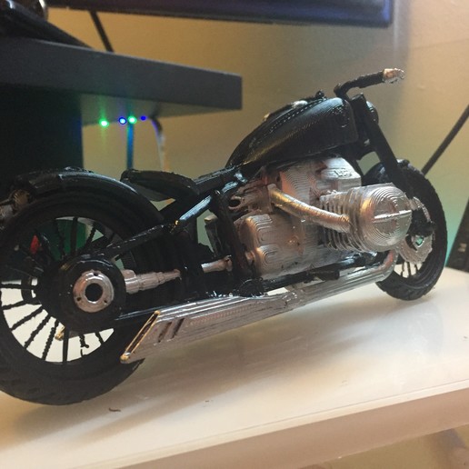 motocicleta bmw concept r18 art la mock-up en miniatura de juguete vehículo 3D print model - Mito3D