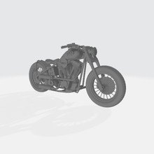 moto bobber de harley-davidson art modelo vehículo juguete en miniatura la motocicleta 3d print model - Mito3D