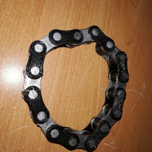 moto braccialetto a catena gioielli 3D print model - Mito3D
