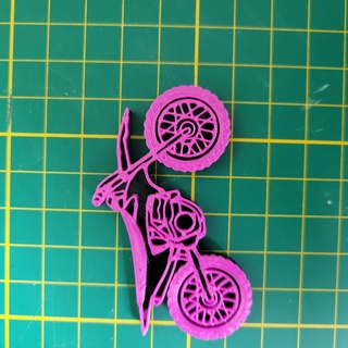 motorcycle cross key ring moto 3d print model - Mito3D