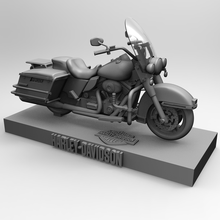 motocicleta Harley Davidson rei polícia arte 3d impressão colecionáveis miniatura estrada piloto decoração 3d print model - Mito3D