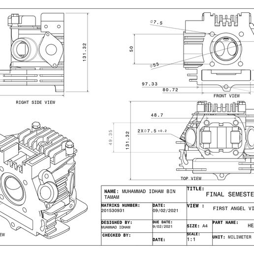 motosiklet baş motor araç otomotiv 3D print model - Mito3D