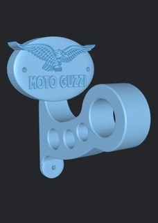 motocicleta casco titular pared soporte clasico logo fácil impresión soportes Listo apoyo prin apoya clásico 3d print model - Mito3D