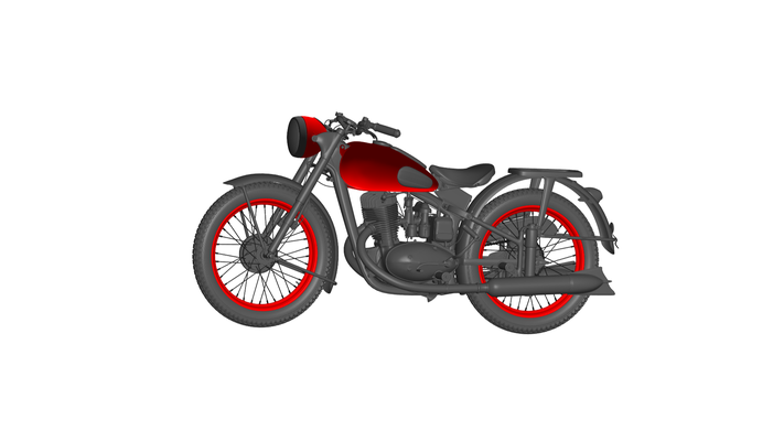 motociclo izh 49 gioco rc yamaha scooter suzuki chopper kawasaki harley davidson ducati bicicletta 3d print model - Mito3D