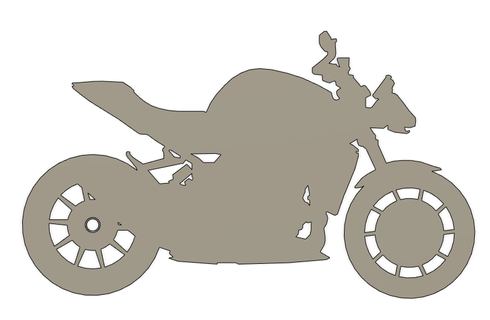 motocicleta chave anel triunfo velocidade tripla porta 3d print model - Mito3D