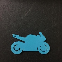motocicleta llavero wall art yamaha yzf joyería joya 3d print model - Mito3D