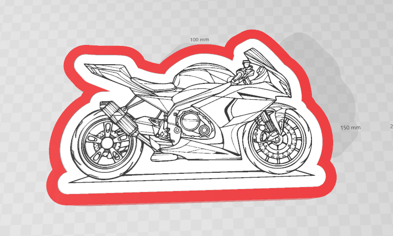 motosiklet hafif kutu 3D print model - Mito3D