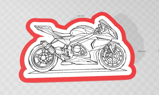 motosiklet hafif kutu hafif kutu motosiklet 3d print model - Mito3D