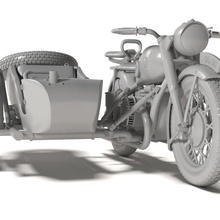 motorcycle m-72 sidecar 3d print model - Mito3D