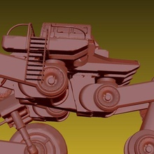 motorcycle spaceship 3d print model - Mito3D