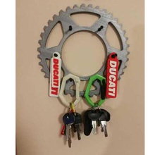 motorcycle sprocket keychain home wall 3d print model - Mito3D