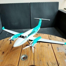 motorised beech king air 350 airplane aircraft plane rc motorized flying 3d print model - Mito3D