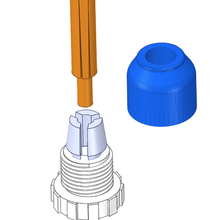 motorizado bobina mandril fio enrolamento objetivo costura máquina cantor motor carretel enrolador 3d print model - Mito3D