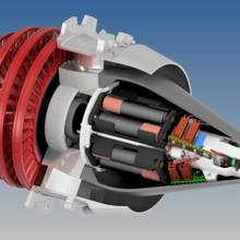motorlu yüksek atlama motor beşiğine çeşitli jet motoru motorunda mühendislik 3d print model - Mito3D