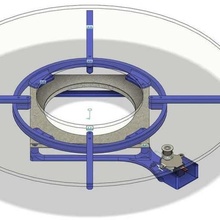 motorized lazy susan spinning platform gadget gt2 rotating stepper robotics 3d print model - Mito3D