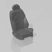 motorsport seat 1 24 & 25 scale 1:24 1:25 seats car modelling 3d print model - Mito3D
