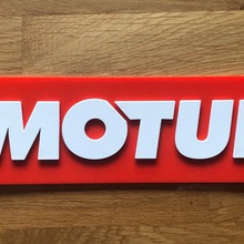 motul plate home garage eye oil driving force deco 3d print model - Mito3D