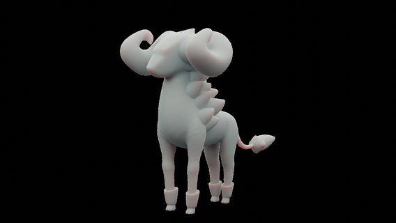 mouflank temtem tem tempedia cute creature monster figure figurine toy game model 3d print model - Mito3D
