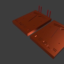 mould tesla logo mold cnc 3d 3d print model - Mito3D