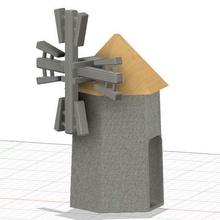 moulin arquitetura Santon vento cr che 3d print model - Mito3D