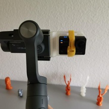 mount plaka sj8 sjcam gimbal vimble adaptörü gadget kamera 3d print model - Mito3D