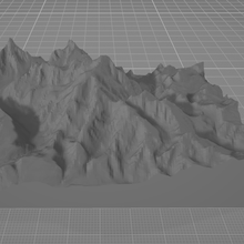 mount blanc mountain 3d print model - Mito3D