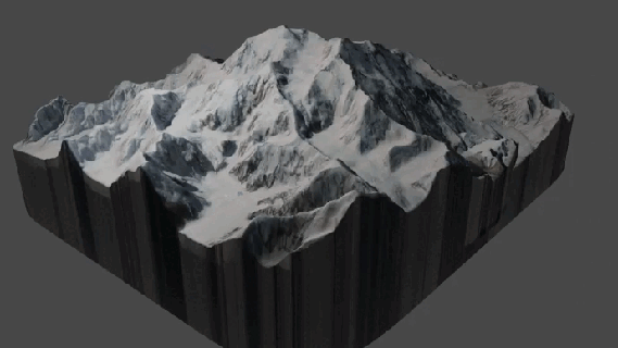 binmek Denali mckinley dağ us dağlar 3d print model - Mito3D