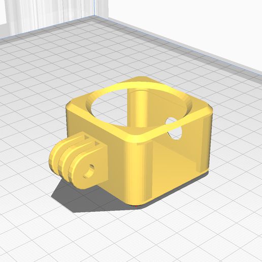 monte dji açao 2 filtro gadget fpv Câmera gopro 3D print model - Mito3D