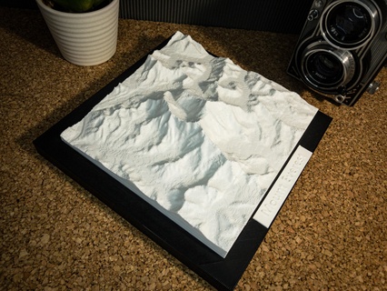 montar Everest Nepal China montaña montañas pico caminata natur mapa tierra ciudad modelo miniatura Arte pared decoración hogar casa gratis 3d print model - Mito3D