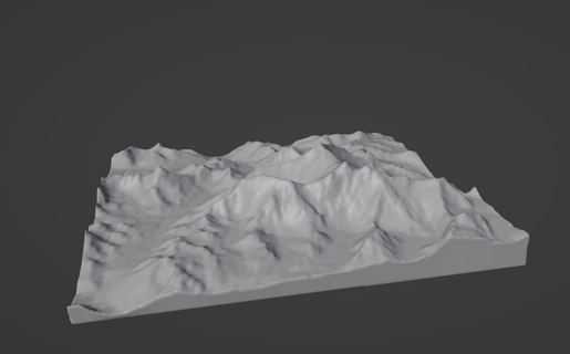 binmek Everest model dağ manzara anıt Nepal coğrafya harita 3d print model - Mito3D