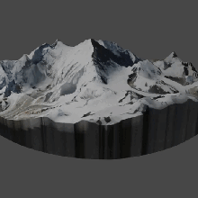 binmek Everest dağ 3d print model - Mito3D