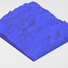 monte Everest nepal china arquitetura modelo montanha topografia Nevado campo escala 3d print model - Mito3D