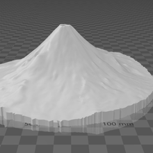 monte Fuji Japão vulcões circular corte vulcão Meru montanha el arenal México vulcanos mundo Malinche Puebla tlaxcala 3d print model - Mito3D