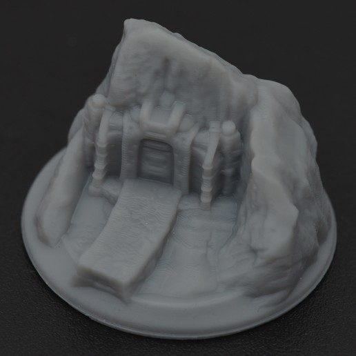 le mont gundabad la guerre de l'anneau jeu wotr 3D print model - Mito3D