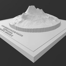 mount nyiragongo - republic congo volcanoes vulcan vulcans volcanology vulcanostories vulcanolife nature relief topography volcano mountain photogrammetry 3d 3d print model - Mito3D
