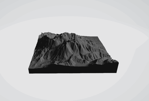 mount olympus greece - 3d map topography stl highest peak mythology zeus thessaly muses hiking trails enipeas gorge ancient temples mytikas greek gods scenic landscapes 3d print model - Mito3D