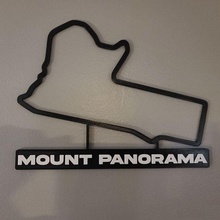 mount panorama track map nameplate wall art 3d print model - Mito3D