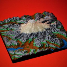 o monte rainier arquitetura gis mapas 3d print model - Mito3D
