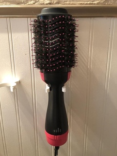 mount revlon one-step hair dryer & volumizer hot air brush clip accessory wall organization 3d print model - Mito3D