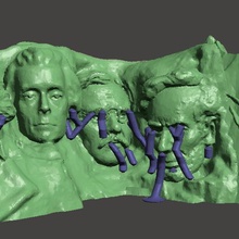 o monte rushmore yoda a arte esculturas 3d print model - Mito3D