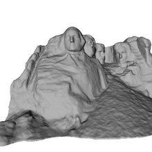 montieren Rushmore schwarz Hügel Gutzon Borglum Süd Dakota scans_replicas 3d print model - Mito3D