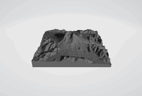 monte santo Helens EUA 3d mapa 3d print model - Mito3D