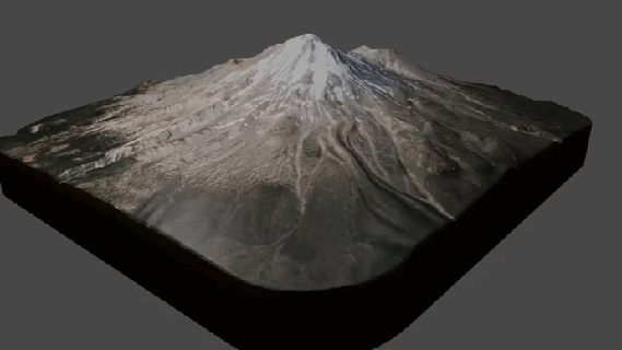 binmek Shasta dağlar Birleşik eyaletler eu 3d print model - Mito3D