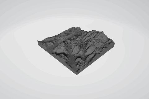 monte Sinai Egito 3d mapa 3d print model - Mito3D