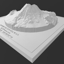 monte st Helens EUA vulcões vulcan vulcanos vulcanologia vulcanolife natureza alívio topografia vulcão montanha Eua fotogrametria helen santo elena 3d print model - Mito3D