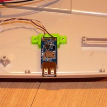 mount usb module convertisseur buck outil de le chargeur l'électronique 3d print model - Mito3D