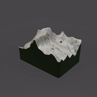 montieren Whitney Mini Berg 001 Geographie Geologie USA Hügel Landschaft Land Felsen 3d print model - Mito3D