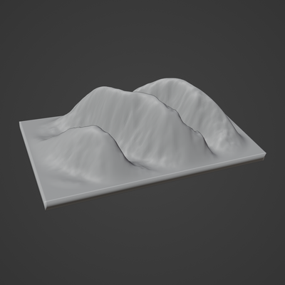 montagna roccia paesaggio calcolo canyon deserto terreno alpino erosione natura ambiente neve primavera sabbia foresta terra 3d print model - Mito3D